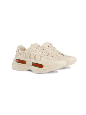 GUCCI Women's Rhyton Leather Sneaker 'Logo' Size 8.5 (US) NIB 528892 DRW00 9522